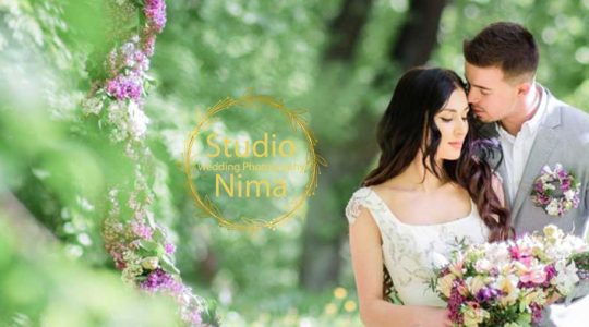 بنر لوگوی آتلیه عکاسی و فیلمبرداری عروسی استودیو نیما